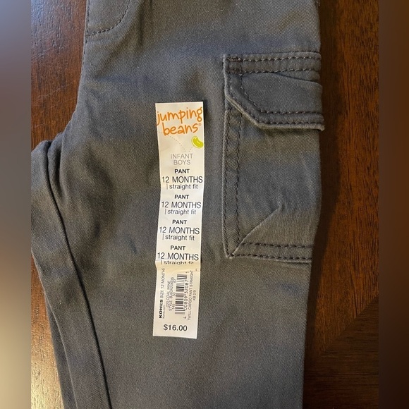Jumping Beans | Dark Gray Straight Fit Pants | 12 mo - Picture 3 of 3